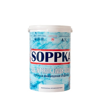 Краска интерьерная огнебиозащитная для плит OSB "SOPPKA OSB Interior Finish Décor" 5кг