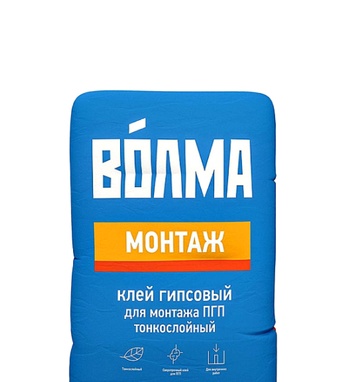 Клей для гипсовых плит ВОЛМА - Монтаж  30 кг