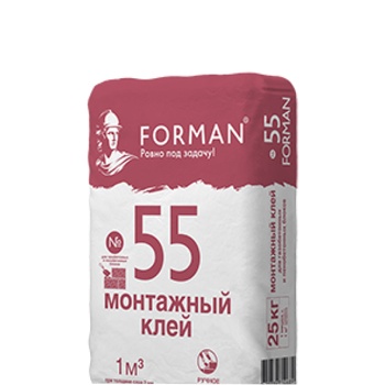 ФОРМАН №55 Клей цементный для газобетона 25кг