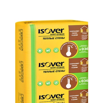 Утеплитель ISOVER Теплые стены 0,5м3 (610х1170х50мм 14шт) 10м2