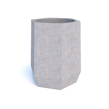 Урна бетонная конус шестигранный