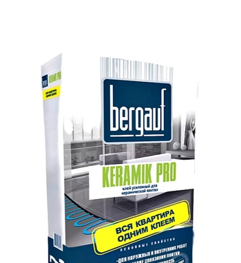 Bergauf "Keramik Pro" Клей усиленный для керамической плитки 25кг